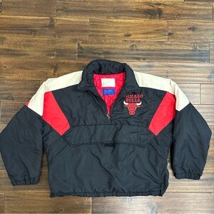 Vintage Chicago Bulls Locker Line 1/4 Zip Windbreaker Jacket